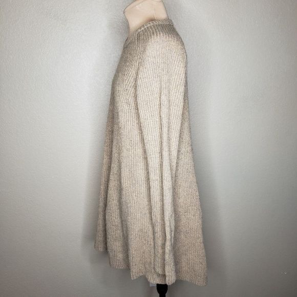 Splendid x Cella Jane Medium Cashmere blend rib knit sweater dress camel tan - Picture 4 of 8